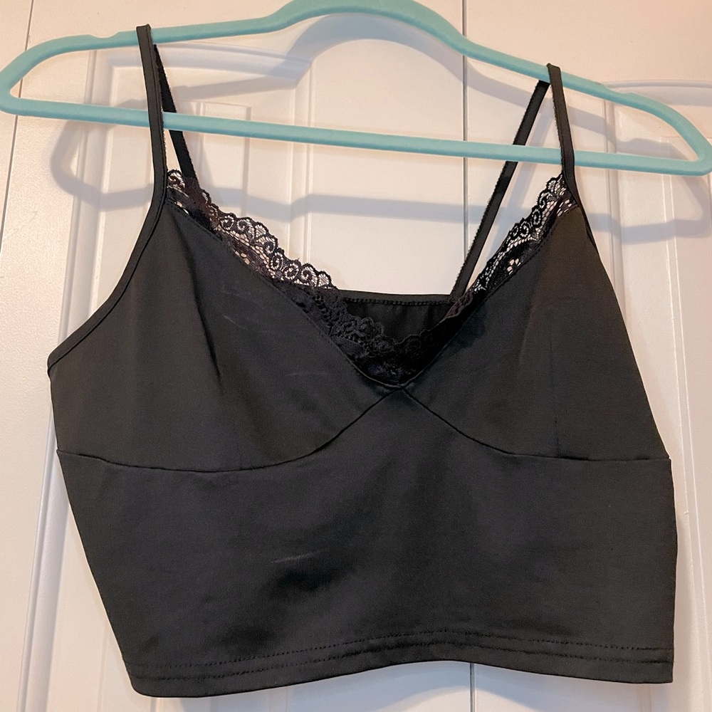 SOLD- SHEIN cropped lace top